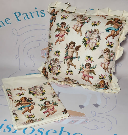 Cherubs 2 Cushions & Sheet Set MADE TO ORDER