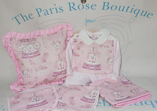 All Pink Carousel Full size set. Made to order