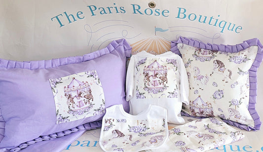 Lilac & Cream Carousel Large Set MADE TO ORDER