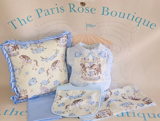 Blue & Cream Carousel Full Set MADE TO ORDER